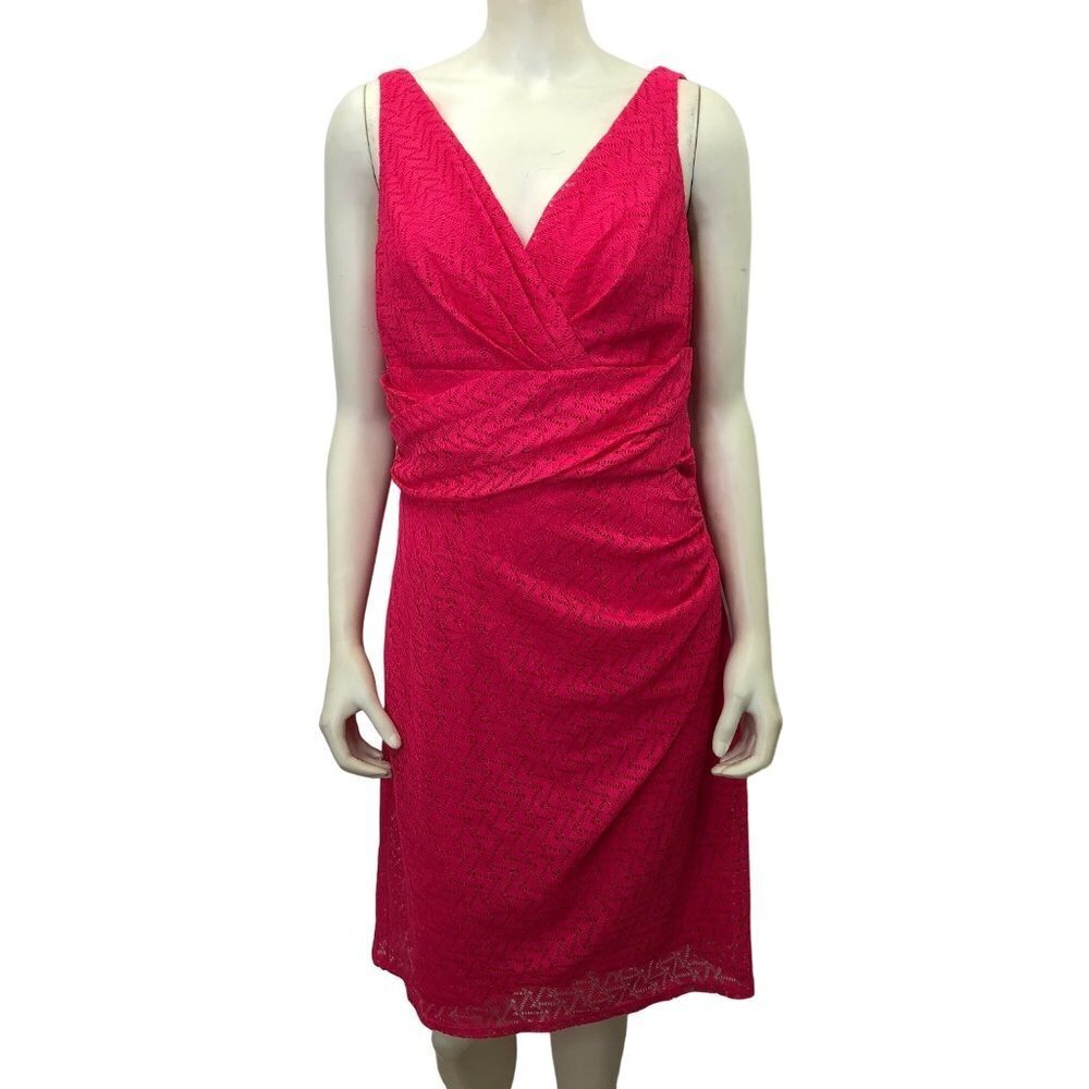 AMERICAN LIVING LACE SHEATH V NECK SLEEVELESS DRESS SIZE 14